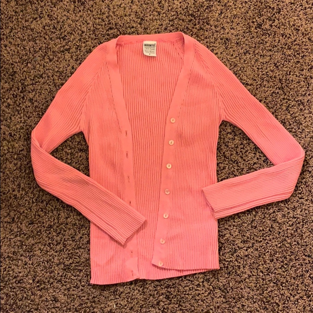 Pink cardigan